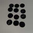 13 Pack 60mm Round Powder Puffs for Foundation Makeup Applicators, Soft Cotton Skin-Friendly Face Powder Sponge Velour Velet Puffs Pads for Cream Cosmetics- Black