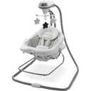 Graco DuetConnect LX Portable Baby Swing and Bouncer, Multi-Direction Baby Bouncer Seat, Multiple Swing Speeds, Redmond
