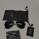 livho Sunglasses for Men Women Aviator Polarized Metal Mirror UV 400 Lens Protection