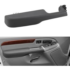 JDMON Front Left Driver Interior Door Armrest Handle Replacement for 1999-2006 Chevy Suburban Avalanche Tahoe GMC Yukon Cadillac Escalade Replacement for 88981547 15703701 15703702 88981548 Dark Gray