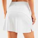 16" Golf Skirt with 2 Zipper Pockets (White, S)