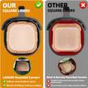 7.1 inch Air Fryer Paper Liners for Instant Pot Vortex Plus 4QT, 200pcs 3-6 Qt Thickened Square Disposable Parchment Liner Compatible with Ninja 5qt / Chefman 4-6 qt/Cosori 5qt / Instant Pot 4qt