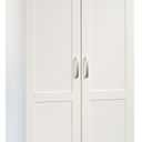 Sauder Miscellaneous Storage Craft & Sewing Armoire, L: 35.11" x W: 21.81" x H: 61.58", Glacier White finish