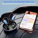 Real Time Open-ear Translation Earbuds - 144 Languages Translator Headphones, Two-Way Instant Translating Headset, English-Spanish Translation Headset 10H Playtime for Travel/Business/Meeting - Blue