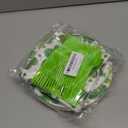 100 Pcs St. Patricks Day Tableware Party Supplies  Disposable Shamrock Dinnerware Set with Paper Plates, Napkins, and Forks for Irish Party, St. Paddys Day Celebrations  Serves 25