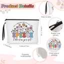 Havawish 3 Pcs Speech Therapist Gift for Women Slp Appreciation Gift Includes Wildflower Cosmetic Bag Makeup Bag Ceramic Coffee Mug and Speech Keychains for Assistant Therapist Pathologist Teacher