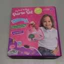 Toddler Play Purse for Kids with Accessories, Toys for Girls with Pretend Makeup, Keys, Smartphone, Dress Up Toy Purse for Toddlers and Kids - Birthday Gift for Little Toddler Girls Ages 3 4 5 6, Pink