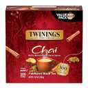 Twinings Chai Black Tea Individually Wrapped Bags, 100 Count (Pack of 1), Richly Blended with Warm Spices, Caffeinated, Enjoy Hot or Iced, 100 Teabags
, BBD: 08/JAN/2029