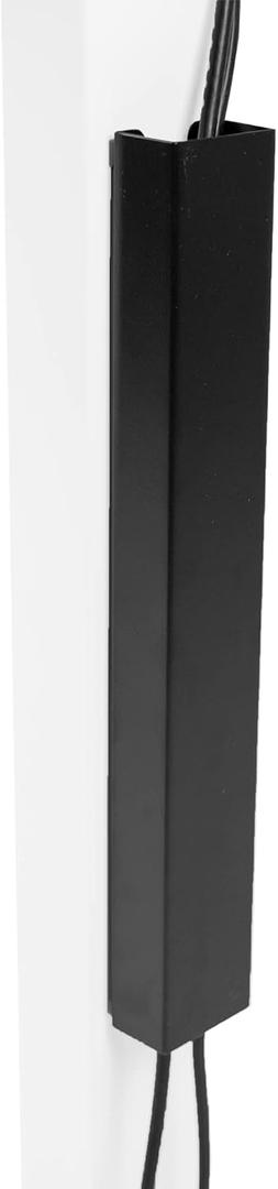 VIVO Steel Magnetic 14 inch Cable Management Channel for Under Desk Leg, No Drill Cord Organizer for Home Office, Black, DESK-AC01-1MB