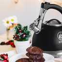 BARVIVO Whistling Tea Kettle - 3 Quart Large Size - Perfect Tea Pots for Stove Top for Preparing Hot Water for Coffee or Tea - Stainless Steel Tea Kettle Water Boiler Suitable for All Stovetops