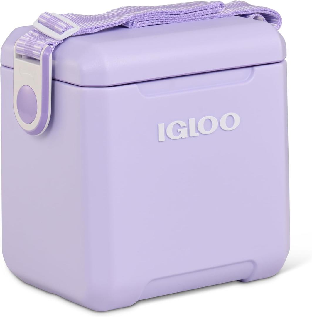 Igloo Lilac Breeze 11 Qt Tag-Along Too Strapped Picnic Style Cooler