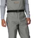 FROGG TOGGS Canyon II Breathable Waterproof Stocking foot Fishing Chest Wader for Fishing (Large, Gray)