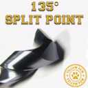 Yellow Paw 1 Inch Drill Bit for Metal - Industrial Grade M35 Cobalt Titanium Aluminum Nitrite - 1" Diameter & Total Length of 6" with Working Length of 3" Easily Drill Into Metal, Steel, & Aluminum