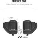 JeCar Door Pocket Front Door Storage Box Door Cup Holder Interior Accessories Compatible with Jeep Wrangler 2018-2023 JL JLU 2/4-Door, Black