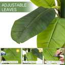 Jexine 2 Pack 6 Ft Artificial Banana Tree with Pot Faux Banana Plants Tall Faux Floor Leaf Plant with 3 Trunks and 19 Large Leaves for Indoor Home Office Decor Housewarming Gift