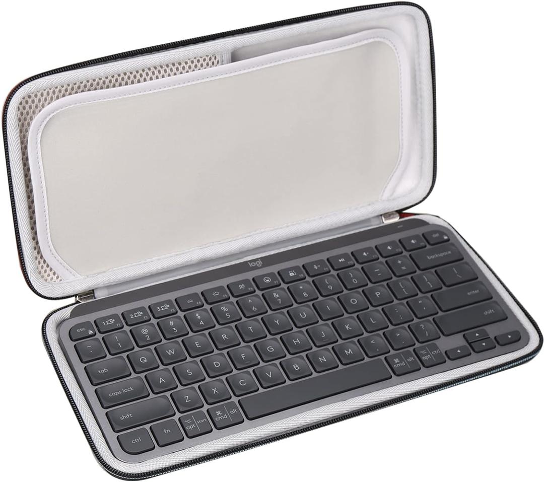 FBLFOBELI EVA Hard Storage Case for Logitech MX Keys Mini Minimalist Wireless Illuminated Keyboard, Travel Carrying Bag