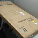 2-Tier Washer and Dryer Countertop w 54" W x 27.5" D Laundry Countertop Cover with Non-Slip Pad,Large Space Laundry Topper for Folding Clothes Over Washer and Dryer Black