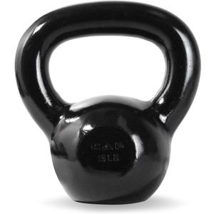 Cap Barbell Enamel Coated Cast Iron Kettlebell (B) 15LB)