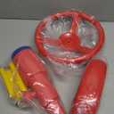 Playground Accessories Swingset Steering Wheel Plastic Telescope Telephone Swingset Phone Toy for Kids Outdoor Playground Backyard Treehouse (Color Set 6- (3 Pcs))