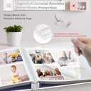 Artfeel Photo Album Self Adhesive Scrapbook Album for 3x5 4x6 5x7 8x10 Pictures,40 Pages Linen Cover with Display Window DIY Photo Book,Ideal Gifts for Family Travel Wedding Baby