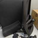 Fizzin Ergonomic Office Chair, 400 LBS Computer Chairs with Adjustable Lumbar Support, Breathable Mesh Desk Chair Ergonomic with Thickened Cushion, Comfy Home Office Desk Chair (Black), Medium