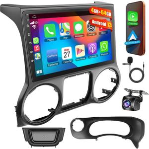 (8Core + 64GB) QLED Touch Screen Car Radio for Jeep Wrangler 2015 2016 2017