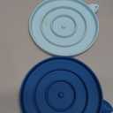 Silicone Slow Dog Bowl Feeder - Dog Slow Feeder Dry Wet Food for Healthy Eating - Easy to Clean (LightBlue and DarkBlue)