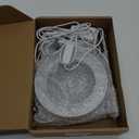 LORDEM Grow Light, LED Plant Light for Indoor Plants Growing, Full Spectrum Desk Growth Lamp with Automatic Timer for 4H/8H/12H, 4 Dimmable Levels, Height Adjustable 9.8"-30.6", Pack of 2