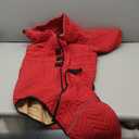 Warm Dog Coat Double Layers Dog Vest, 4 Legs Covered Windproof Waterproof Reflective Warm Dog Vest Outdoor Skating Dog Costume for Small Medium Large Dogs Red 4XL (4XL (back 25"))