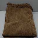 MYSKY HOME Couch Covers for 2 Cushion Couch Sectional Sofa, L Shape Sofa Protector Camel Chenille Couch Cover, Sofa Covers Washable Blanket with Tassel Pet Couch Cushion Cover, 71"X102" (Pack of 2)