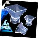 VILLCASE 5Pcs Flexible Silicone Pyramid Mold for Resin Casting 9.84X1.96X1.96In DIY Epoxy Resin Pyramid Molds for Home Decor Desktop Ornaments and Craft Projects