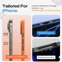 LISEN 3-Pack Magnetic Shockproof for iPhone Air Case Slim [Fit for MagSafe][Military Grade Drop Protection] Translucent Matte Phone Case for i Phone 17 Air, Cosmic Orange, Space Black, Deep Blue