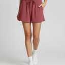 Real Essentials 3 Pack: Womens Ultra-Soft Athletic Lounge Casual Sweat Shorts with Pockets (S)