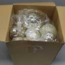 Soulchen 4 Size Light Gold Christmas Balls Ornaments Set 32 Pcs 1.57", 2.36", 3.15", 4" Shatterproof Hanging Xmas Balls Assorted Electroplate Christmas Decor for Valentines Day Holiday New Year Decor