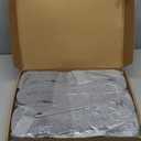 H.VERSAILTEX 100% Blackout Linen Curtains Accordion Door Curtain for Doorway Privacy Folding Closet Door Curtain Room Divider Sliding Door Shade with Hooks, 1 Panel, W100 x L78, Heather Gray