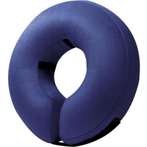 BENCMATE Protective Inflatable Collar for Dogs and Cats - Soft Pet Recovery Collar Does Not Block Vision (Large, Navy Blue) ([Neck:14"-18"] Large)