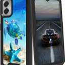 for Moto G Power 5G 2024 Case for Men Women Turtle Starfish Mixed Dual Layer Heavy Duty Shockproof Rugged Protective Phone Case for Motorola G Power 5G 2024