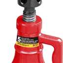 5 Ton (10,000 LBs) Professional Car Support Screw Jack for House Construction Bridge Stabilization, Red
