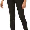 Amazon Essentials Women's Mid-Rise Stretch Pull-On Jegging (12, Black)