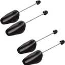 2 Pairs Plastic Shoe Trees for Men (Black)