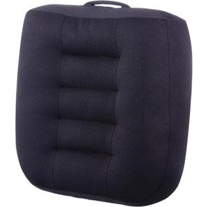 WSGJHB Large Seat Cushion, Extra Thick Booster Seat Cushions for Office Chairs Long Sitting Office Workers, Car Drivers, Relieves Back Pain, Breathable, Anti-Slip, 20x20x6 inchs, Black