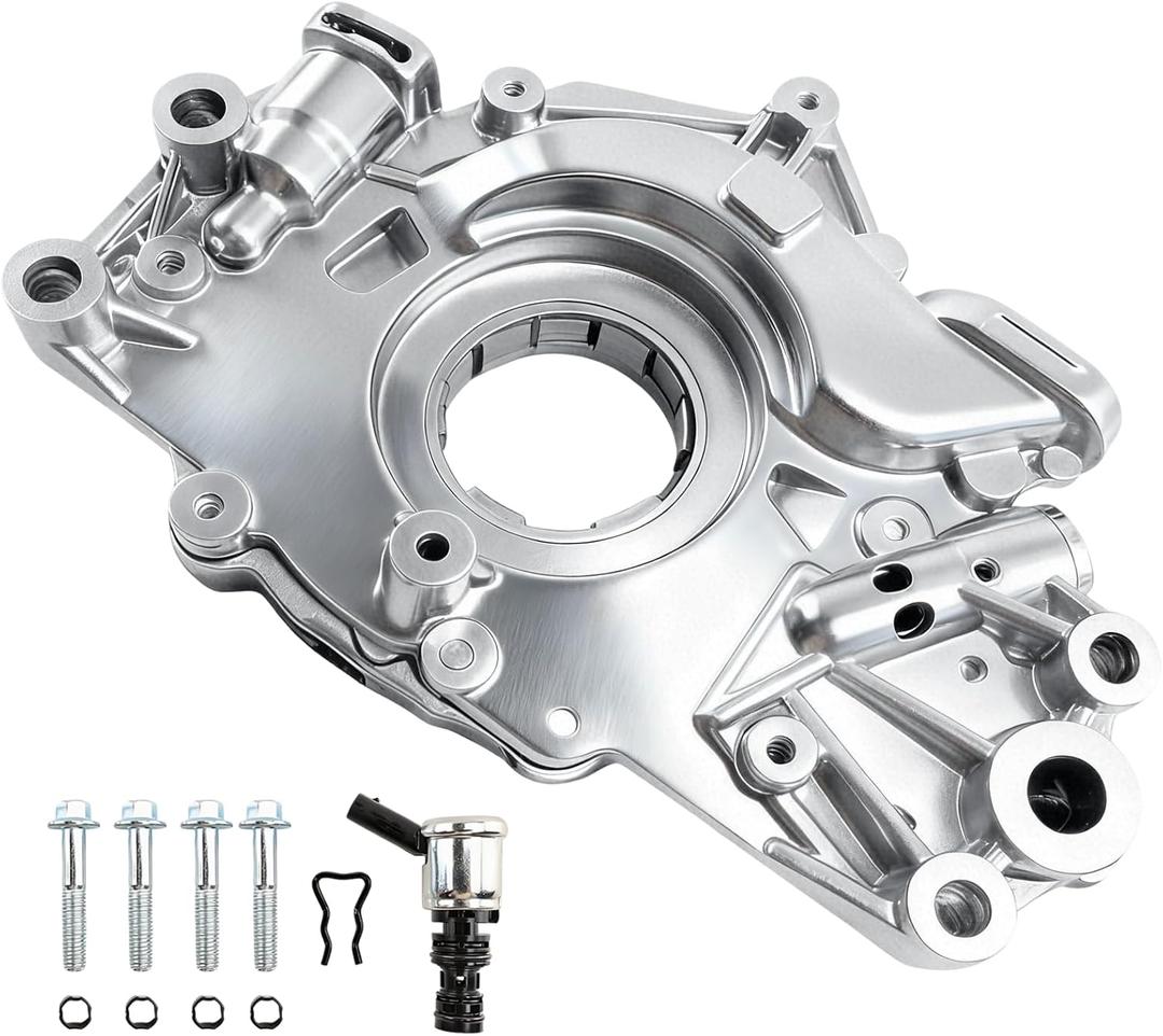 Engine Oil Pump with Solenoid & Screws for Chevy Silverado 1500/Express/Suburban/Tahoe/GMC Sierra 1500/Savana/Yukon/Yukon XL/Cadillac Escalade/Escalade ESV 2014-2020, Replaces M555 OP4243 12686433