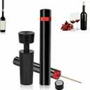 Air Pressure Wine Opener with Vacuum Stopper, Effortless Wine Bottle Opener Pump, Portable Pen-Style Cork Remover, No More Broken Corks, Perfect Wine Gift for Home, Party & Travel