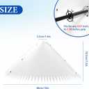 Squirrel Baffle for Bird Feeder Pole, White Squirrel Guard Baffle with Steel Spring, Outside Pole Mount Bird House Guard for Outdoor Stand Mount and Hanging Stops Squirrels and Raccoons