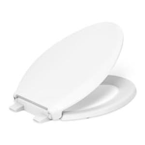 KOHLER 4636-RL-0 Cachet ReadyLatch Elongated Toilet Seat Slow Close, Soft Close Toilet Seat Quiet Lid, Contoured Grip-Tight Bumpers Installation Hardware, Apartment Essentials, White KOHLER 4636-RL-0 Cachet ReadyLatch Elongated Toilet Seat Slow Close, Soft Close Toilet Seat Quiet Lid, Contoured Grip-Tight Bumpers Installation Hardware, Apartment Essentials, White