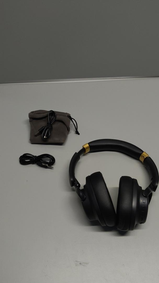 Gold Chrome Fashion Bluetooth Wireless Foldable Headphone Headset with Built in Mic for Adults Children Work Home School