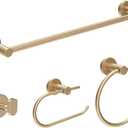 Symmons, 35AC4BUNDLEBBZ, Dia Bathroom Hardware Set - Includes Towel Bar, Robe Hook, Towel Ring, and Toilet Paper Holder, Brushed Bronze