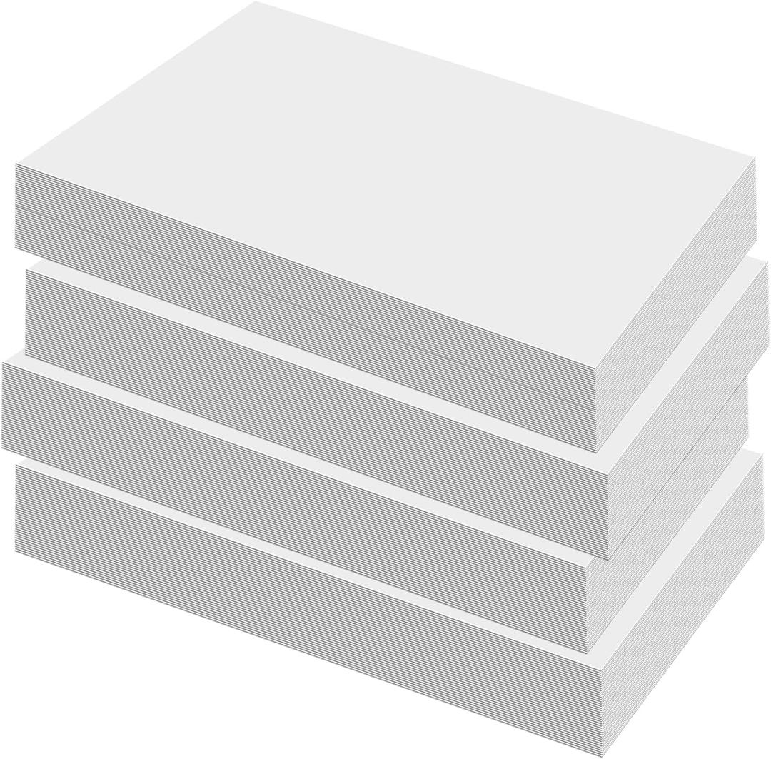 PINGEUI 50 Sheets 5 x 7 Inch White Chipboard, Medium Weight Chipboard Sheets, White Cardboard Sheet for Scrapbooking, Frames, Art, Prints, DIY Project