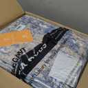 Washable Area Rug Living Room Rugs-5x7 Large Soft Non-Slip Carpet for Bedroom Dining Room Modern Abstract Neutral Low Pile Floor Rugs Stain Resistant Indoor Nursery Home Office,Blue Brown