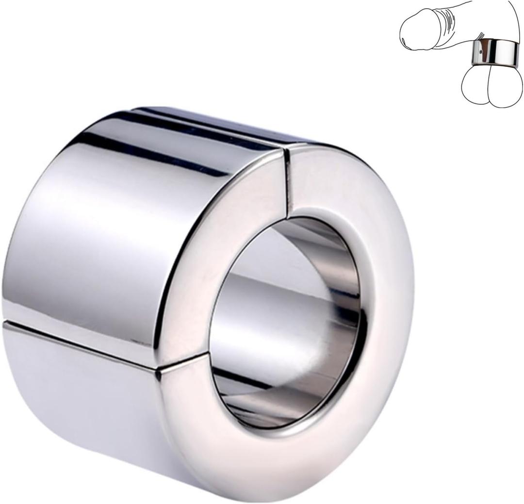Sleek Design Men's Stainless Steel Heavy Duty Strength Training Accessory, 5 Sizes, Thick and Exquisite-RFUS054 (40mm)